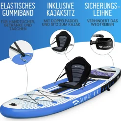 Stand Up Paddle Board " Pro" mit Kajak-Sitz ^ Aukai Outlet