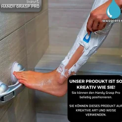® Haltegriff für Dusche oder Badewanne - Sauggriff Handy Grasp Pro ^ Starlyf Best