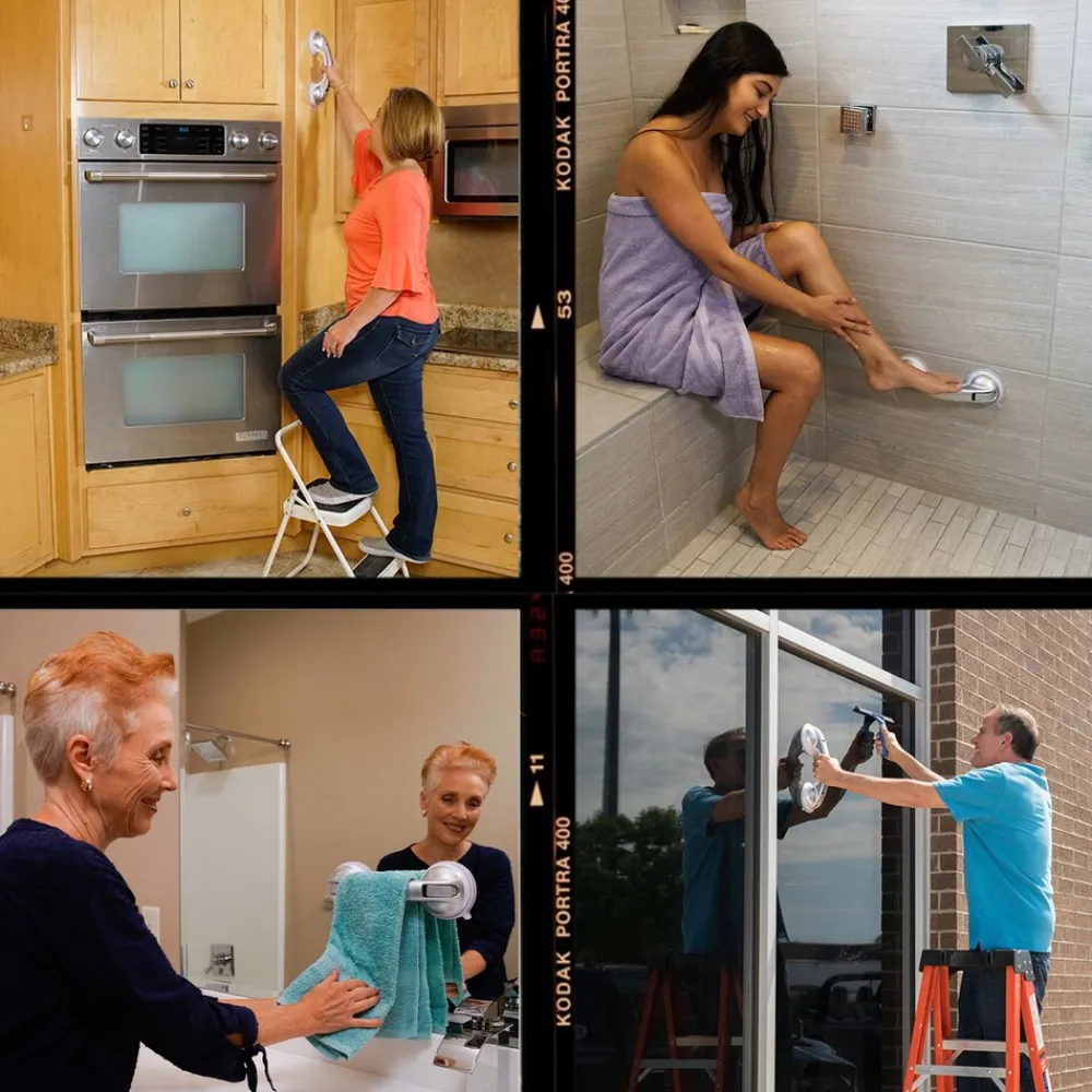 ® Haltegriff für Dusche oder Badewanne - Sauggriff Handy Grasp Pro ^ Starlyf Best