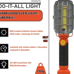 ® LED Taschenlampe - Akku KFZ Handlampe mit Magnet Do it all light ^ Starlyf Online