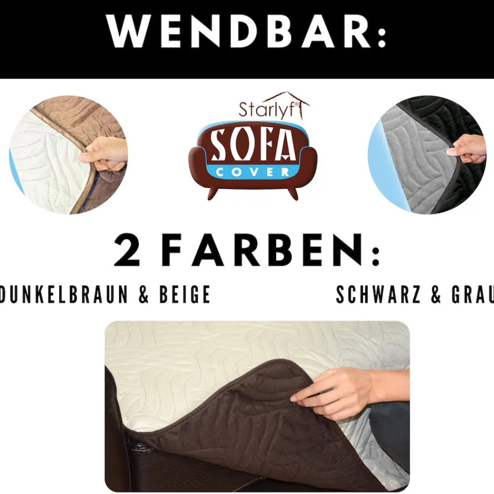 ® Sesselschoner, wasserabweisend, wendbar Sofa Cover ^ Starlyf Online