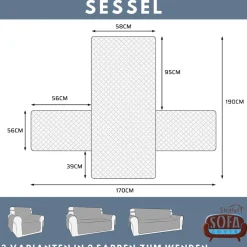 ® Sesselschoner, wasserabweisend, wendbar Sofa Cover ^ Starlyf Online