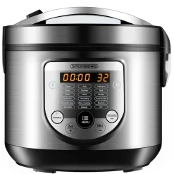 digitaler Multikocher 5L Edelstahl 900W inkl. Rezeptbuch ^ Steinborg Discount