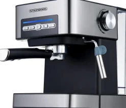 Espressomaschine 15 Bar Edelstahl Dampfausstoßregler 850W ^ Steinborg Best