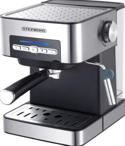 Espressomaschine 15 Bar Edelstahl Dampfausstoßregler 850W ^ Steinborg Best