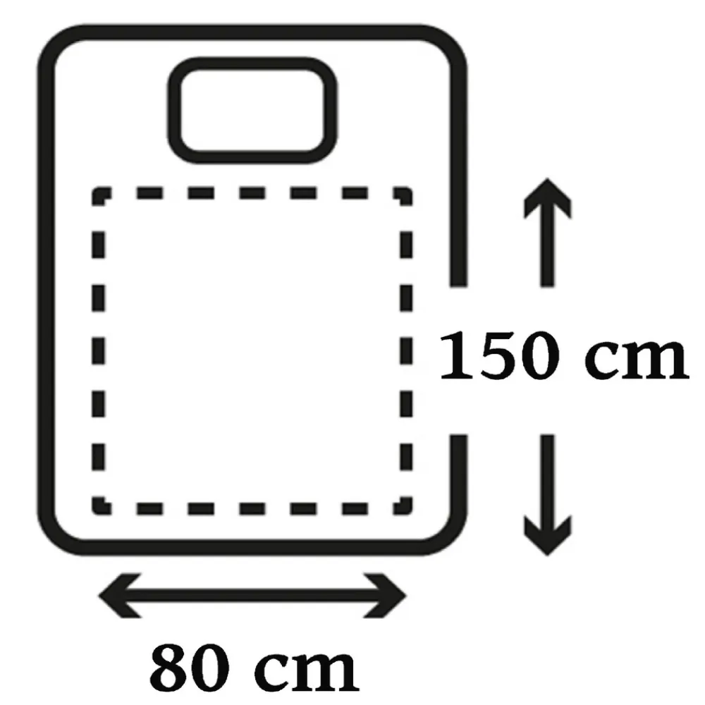 Heizdecke mit Timer 150x80cm 6 Temperaturstufen 100W ^ Steinborg Discount