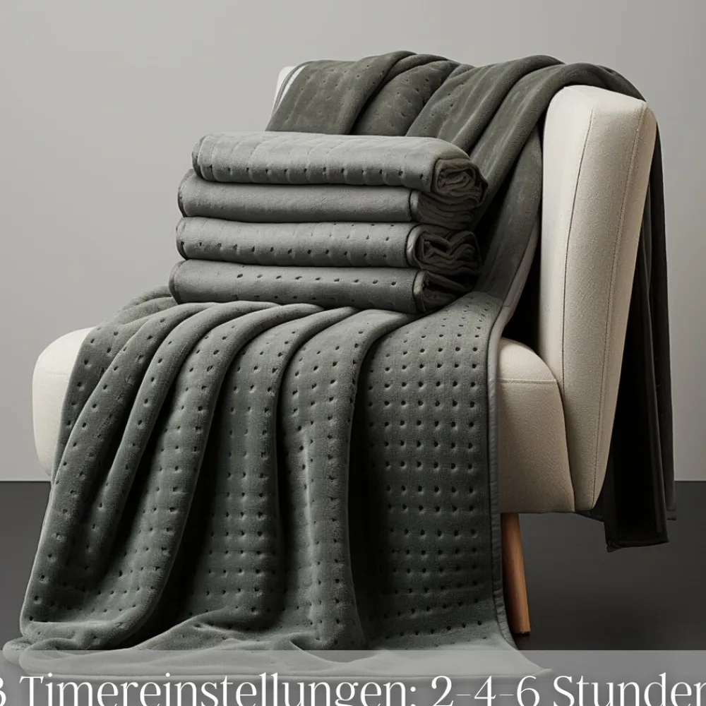 Heizdecke mit Timer 150x80cm 6 Temperaturstufen 100W ^ Steinborg Discount