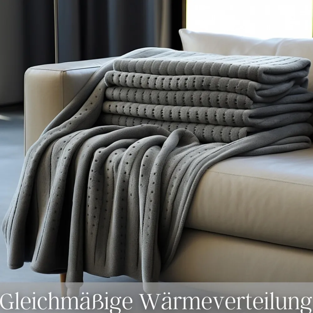 Heizdecke mit Timer 150x80cm 6 Temperaturstufen 100W ^ Steinborg Discount