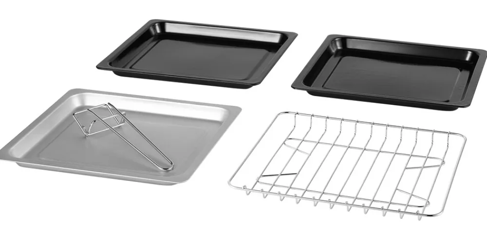 3in1 Minibackofen 20L mit Grillplatte Umluft 1300W schwarz ^ Steinborg New