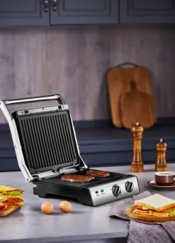 180° Kontaktgrill Timer Thermostat Anti-Rutsch-Füße 2000W ^ Steinborg Sale