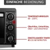 Steinborg Minibackofen 15L Krümelblech 60 min Timer 90-230°C 1300W Clearance