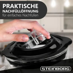 Standmixer mit To-Go Becher + Glaskrug BPA-frei 500W ^ Steinborg