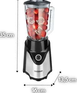 Standmixer mit To-Go Becher + Glaskrug BPA-frei 500W ^ Steinborg