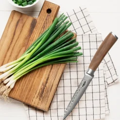 ® Hammerschlag Allzweckmesser 24 cm, aus Damaszenerstahl ^ stoneline Online