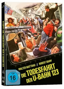 PLAION PICTURES GmbH Stoppt die Todesfahrt der U-Bahn 123 (Mediabook, Blu-ray + DVD) Hot