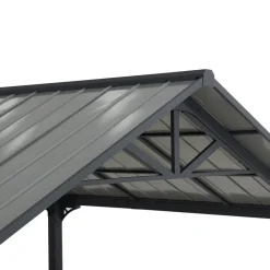 Stahl Carport EIGER - 367cm x 610cm, grau ^ Sunjoy Sale