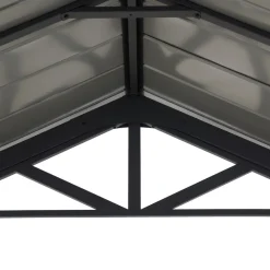 Stahl Carport EIGER - 367cm x 610cm, grau ^ Sunjoy Sale