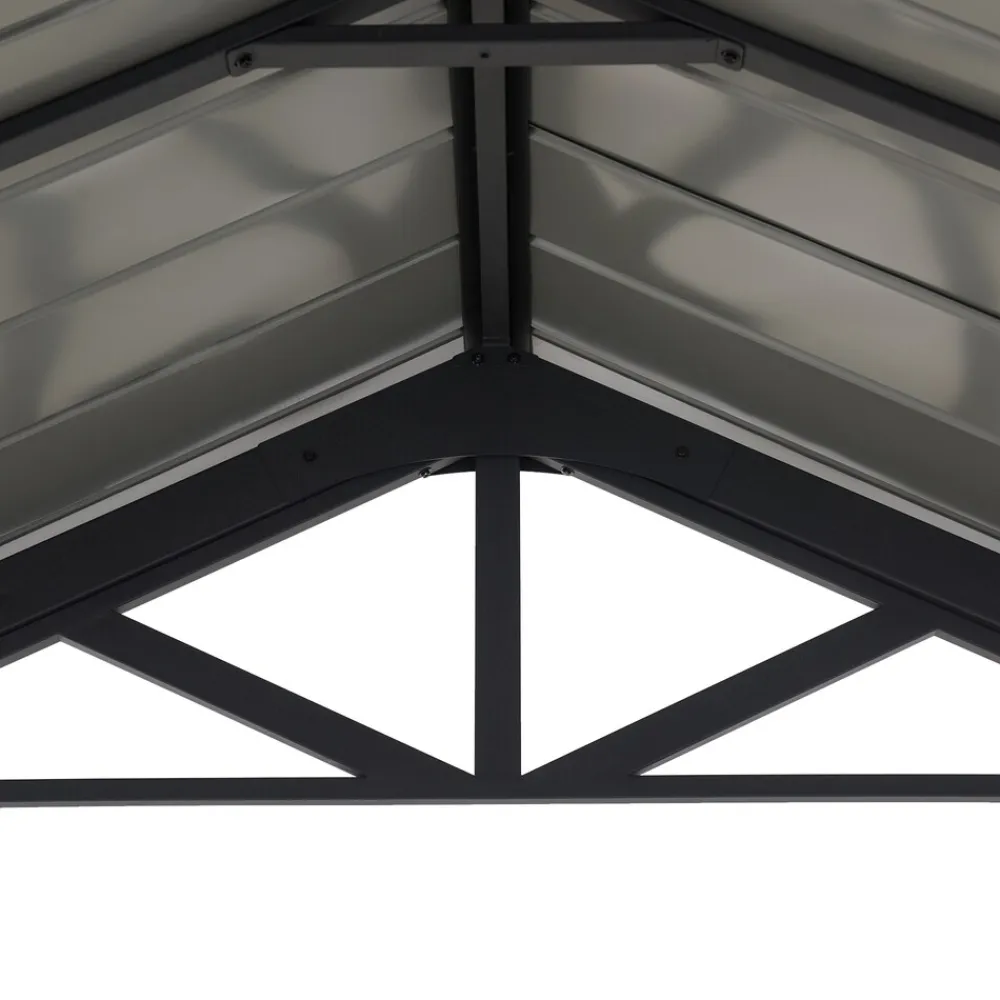 Stahl Carport EIGER - 367cm x 610cm, grau ^ Sunjoy Sale