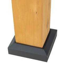 Sunjoy Zedernholz Gazebo TRIVOR - 390cm x 450cm, anthrazit New