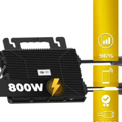 ® 1840W Balkonkraftwerk BIFAZIAL FULLBLACK komplett Steckdose ASTRO-E 800 Watt Wechselrichter, Solaranlage Komplettset, 4x460W N-Type Glas-Glas Bifacial Solarmodule, 5m Kabel, 4x2.5m Solarkabel ^ SUNNIVA Sale