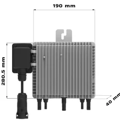 ® 1000W Balkonkraftwerk Deye mit 2,24 kWh Speicher MARSTEK B2500-D, BIFAZIAL FULLBLACK komplett Steckdose, PV Solaranlage Komplettset mit Solarspeicher, 2x 500W N-Type Glas Bifacial Module ^ SUNNIVA