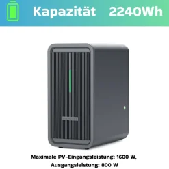 SUNNIVA ® 3000W Balkonkraftwerk Deye mit 6,72 kWh Speicher MARSTEK B2500-D, BIFAZIAL FULLBLACK komplett Steckdose, PV Solaranlage Komplettset mit Solarspeicher, 6x 500W N-Type Glas Bifacial Module Discount
