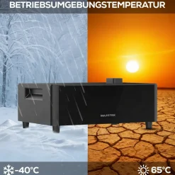 ® 2000W Balkonkraftwerk mit 2,56 kWh Speicher MARSTEK Venus D, BIFAZIAL FULLBLACK komplett Steckdose, PV Solaranlage Komplettset mit Solarspeicher, 4x 500W N-Type Glas Bifacial Module ^ SUNNIVA Outlet