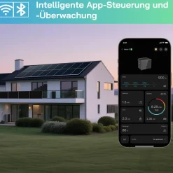 ® 2000W Balkonkraftwerk mit 2,56 kWh Speicher MARSTEK Venus D, BIFAZIAL FULLBLACK komplett Steckdose, PV Solaranlage Komplettset mit Solarspeicher, 4x 500W N-Type Glas Bifacial Module ^ SUNNIVA Outlet