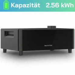 ® 2000W Balkonkraftwerk mit 2,56 kWh Speicher MARSTEK Venus D, BIFAZIAL FULLBLACK komplett Steckdose, PV Solaranlage Komplettset mit Solarspeicher, 4x 500W N-Type Glas Bifacial Module ^ SUNNIVA Outlet