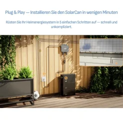 ® 1000W Balkonkraftwerk mit 2,01 kWh Speicher TSUN SOLARCAN TSOL-DCU2000Lite, BIFAZIAL FULLBLACK komplett Steckdose, PV Solaranlage Komplettset mit Solarspeicher, 2x 500W Glas-Bifacial ^ SUNNIVA Online
