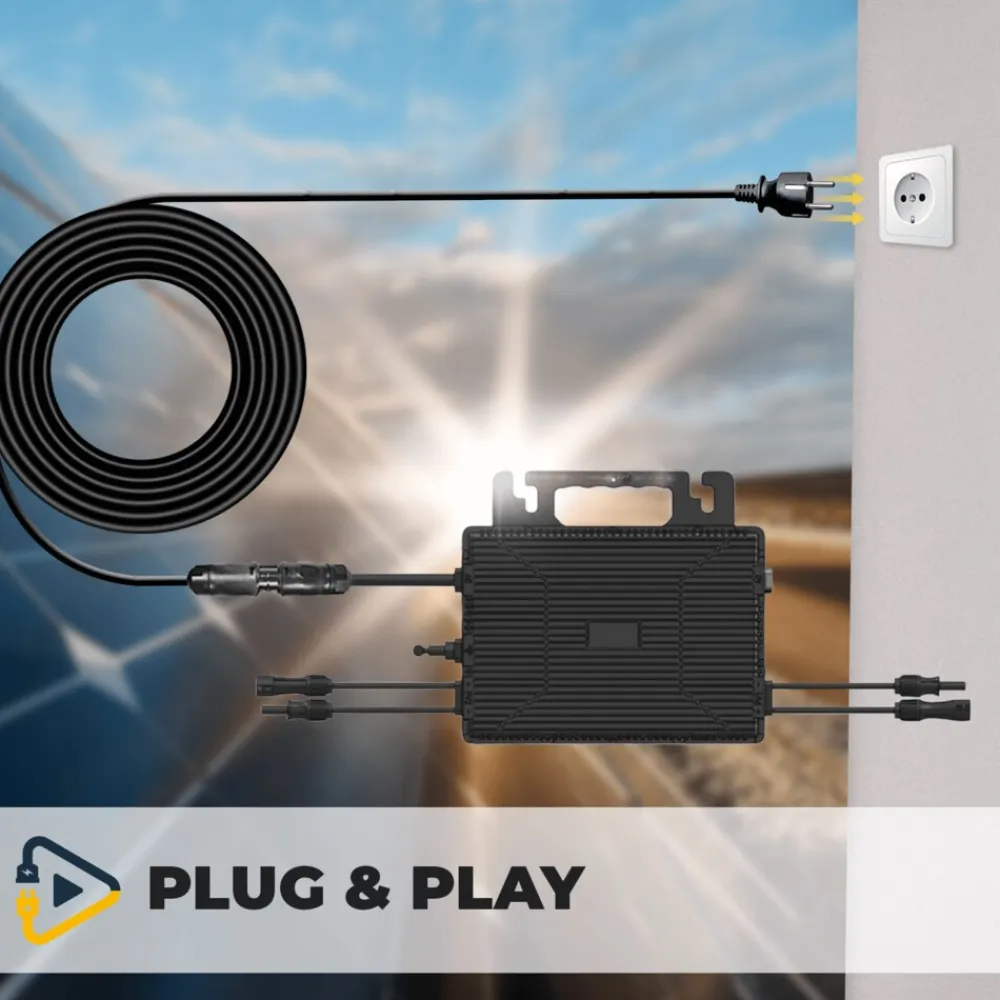 ® 1000W Balkonkraftwerk mit 2,01 kWh Speicher TSUN SOLARCAN TSOL-DCU2000Lite, BIFAZIAL FULLBLACK komplett Steckdose, PV Solaranlage Komplettset mit Solarspeicher, 2x 500W Glas-Bifacial ^ SUNNIVA Online