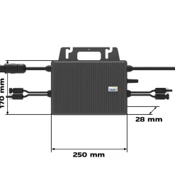 ® 1000W Balkonkraftwerk mit 2,01 kWh Speicher TSUN SOLARCAN TSOL-DCU2000Lite, BIFAZIAL FULLBLACK komplett Steckdose, PV Solaranlage Komplettset mit Solarspeicher, 2x 500W Glas-Bifacial ^ SUNNIVA Online
