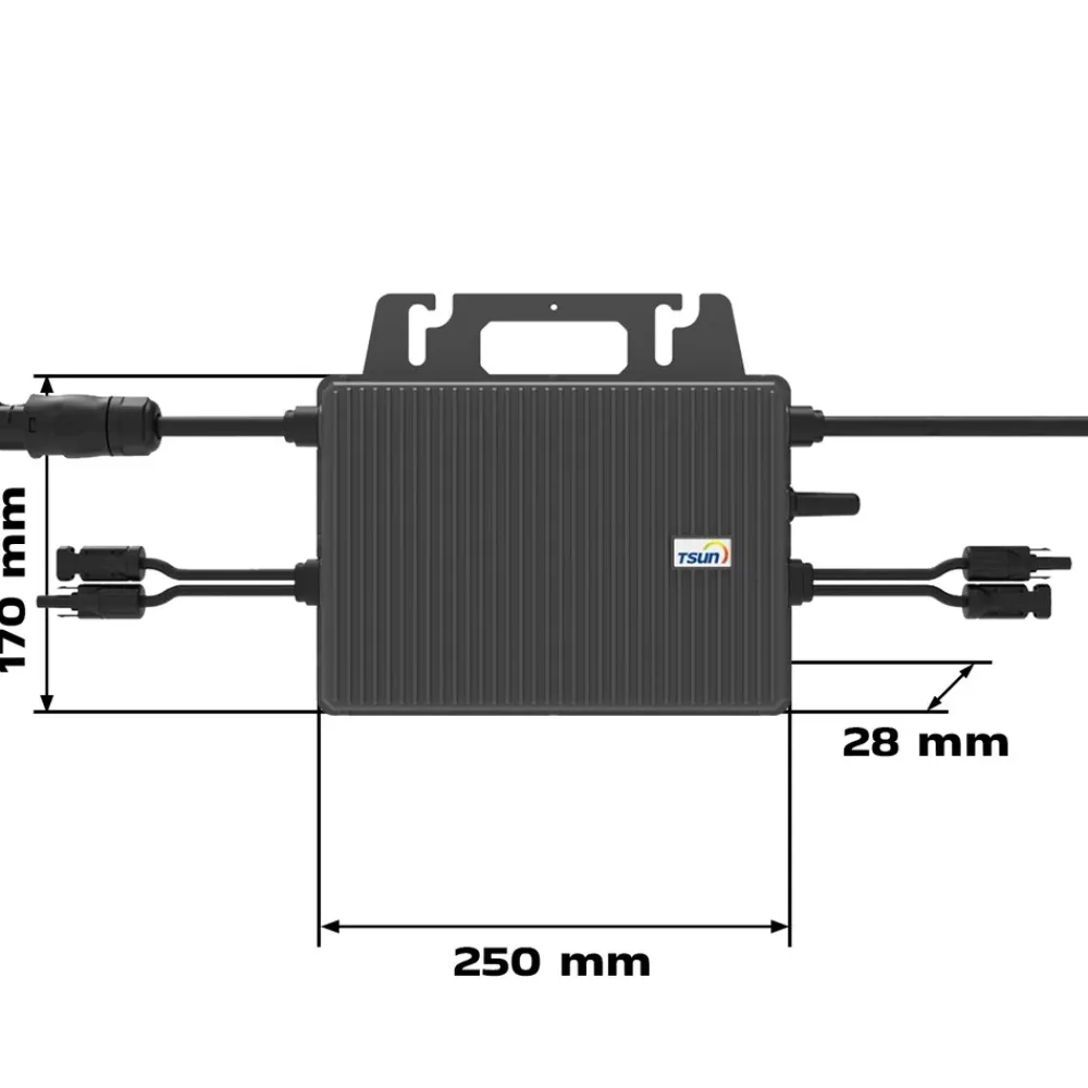 ® 1000W Balkonkraftwerk mit 2,01 kWh Speicher TSUN SOLARCAN TSOL-DCU2000Lite, BIFAZIAL FULLBLACK komplett Steckdose, PV Solaranlage Komplettset mit Solarspeicher, 2x 500W Glas-Bifacial ^ SUNNIVA Online