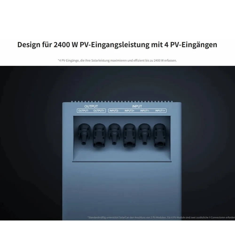 ® 1000W Balkonkraftwerk mit 2,01 kWh Speicher TSUN SOLARCAN TSOL-DCU2000Lite, BIFAZIAL FULLBLACK komplett Steckdose, PV Solaranlage Komplettset mit Solarspeicher, 2x 500W Glas-Bifacial ^ SUNNIVA Online