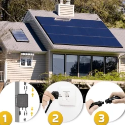 ® 2000W Balkonkraftwerk mit 2,24 kWh Speicher MARSTEK B2500-D, BIFAZIAL FULLBLACK komplett Steckdose, PV Solaranlage Komplettset mit Solarspeicher, 4x 500W N-Type Glas Bifacial Module ^ SUNNIVA Outlet