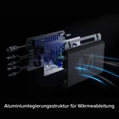 ® 2000W Balkonkraftwerk mit 4.48 kWh Speicher MARSTEK 2x B2500-D, BIFAZIAL FULLBLACK komplett Steckdose, PV Solaranlage Komplettset mit Solarspeicher, 4x 500W N-Type Glas Bifacial Module ^ SUNNIVA Discount