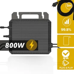 ® 920W Balkonkraftwerk mit 2,24 kWh Speicher Marstek B2500-D, BIFAZIAL FULLBLACK komplett Steckdose, PV Solaranlage Komplettset mit Solarspeicher, 2x 460W N-Type Glas-Glas Bifacial Module ^ SUNNIVA