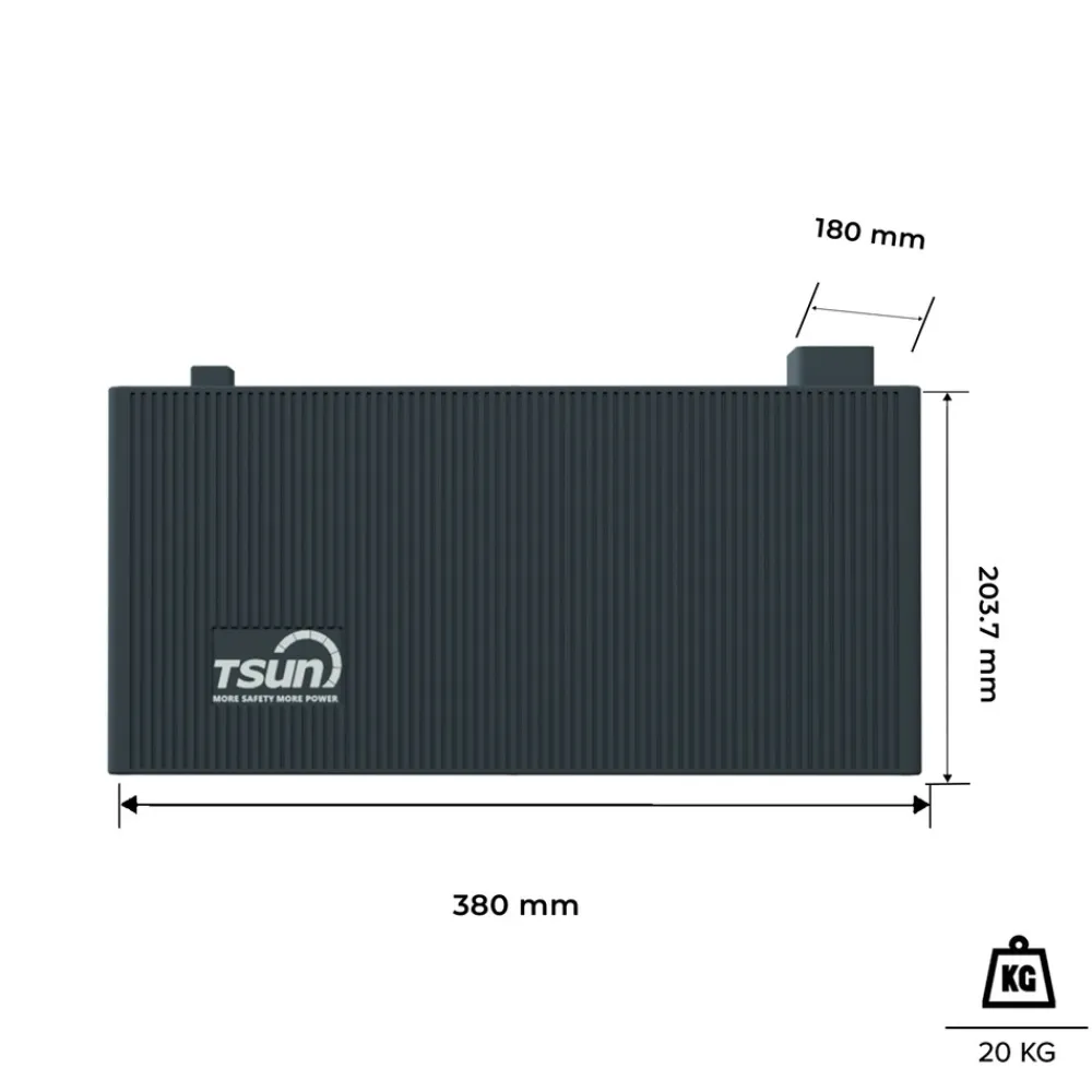 SUNNIVA ® 2000W Balkonkraftwerk mit 4,02 kWh Speicher TSUN SOLARCAN TSOL-DCU2000Lite, BIFAZIAL FULLBLACK komplett Steckdose, PV Solaranlage Komplettset mit Solarspeicher, 4x 500W Glas-Bifacial Discount
