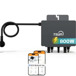 SUNNIVA ® 2000W Balkonkraftwerk mit 2,01 kWh Speicher TSUN SOLARCAN  TSOL-DCU2000Lite, BIFAZIAL FULLBLACK komplett Steckdose, PV Solaranlage Komplettset mit Solarspeicher, 4x 500W Glas-Bifacial Discount