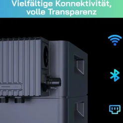 SUNNIVA ® 920W Balkonkraftwerk mit 2,56 kWh Speicher Marstek Venus D, BIFAZIAL FULLBLACK komplett Steckdose, PV Solaranlage Komplettset mit Solarspeicher, 2x 460W N-Type Glas-Glas Bifacial Module New