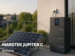 ® 2000W Balkonkraftwerk mit 2,56 kWh Speicher MARSTEK Jupiter C + Plus, BIFAZIAL FULLBLACK komplett Steckdose, PV Solaranlage Komplettset mit Solarspeicher, 4x 500W N-Type Glas Bifacial ^ SUNNIVA Clearance