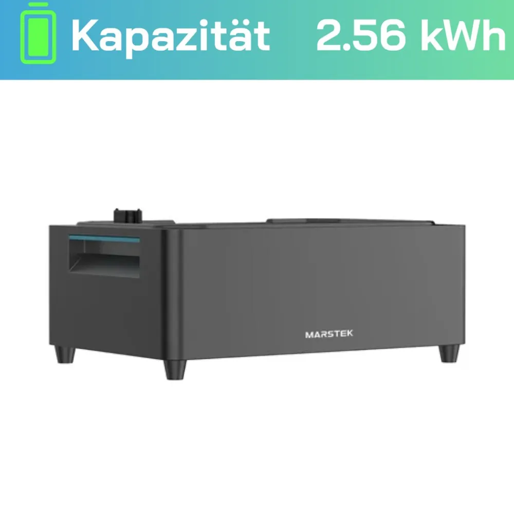 ® 2000W Balkonkraftwerk mit 2,56 kWh Speicher MARSTEK Jupiter C + Plus, BIFAZIAL FULLBLACK komplett Steckdose, PV Solaranlage Komplettset mit Solarspeicher, 4x 500W N-Type Glas Bifacial ^ SUNNIVA Clearance