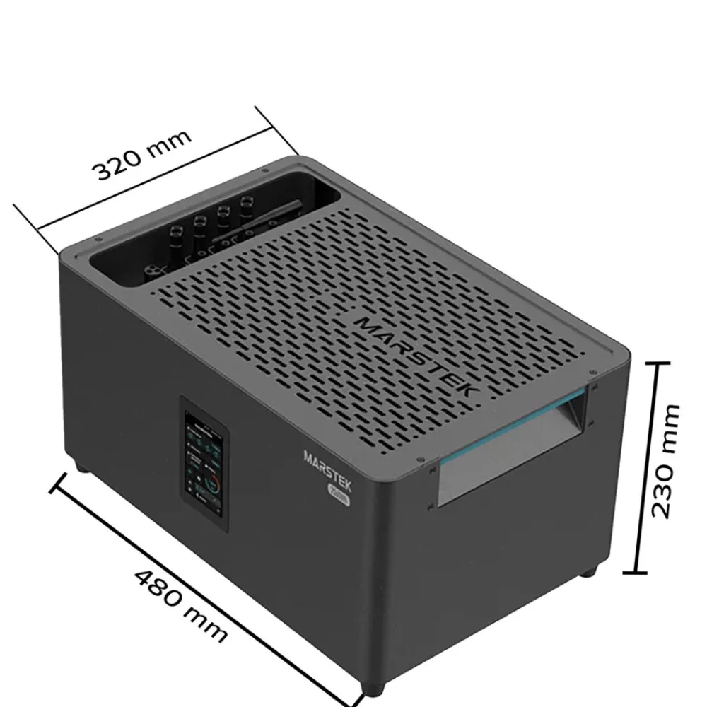 ® 2000W Balkonkraftwerk mit 2,56 kWh Speicher MARSTEK Jupiter C + Plus, BIFAZIAL FULLBLACK komplett Steckdose, PV Solaranlage Komplettset mit Solarspeicher, 4x 500W N-Type Glas Bifacial ^ SUNNIVA Clearance