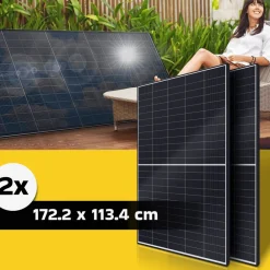 ® 900W Balkonkraftwerk 800W komplett Steckdose - Ecoflow Stream 800W Wechselrichter - PV Solaranlage Komplettset - 2x 450W (900W) Solarmodule - inkl. 5m Kabel - Bluetooth, WIFI ^ SUNNIVA Online