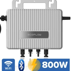 ® 900W Balkonkraftwerk 800W komplett Steckdose - Ecoflow Stream 800W Wechselrichter - PV Solaranlage Komplettset - 2x 450W (900W) Solarmodule - inkl. 5m Kabel - Bluetooth, WIFI ^ SUNNIVA Online