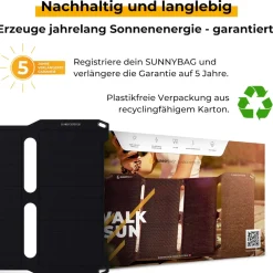 Sunbooster 28 Solarpanel, schwarz ^ SunnyBAG Discount