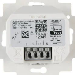 Ausschalter-Einsatz | Z-Wave Unterputz-Schalter für Busch-Jaeger ^ Technisat Outlet