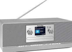 Technisat DIGITRADIO 372 CD IR – 10 W Internetradio mit DAB+, CD, Fernbedienung silber schwarz Clearance