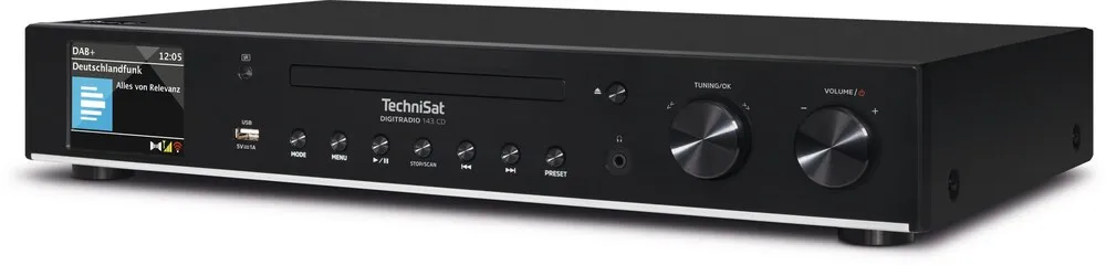 DIGITRADIO 143 CD (V3) | HiFi-Tuner, DAB+, Internetradio, CD schwarz ^ Technisat Outlet