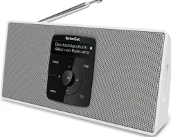 Technisat DIGITRADIO 2 S | Portables DAB+/UKW-Stereoradio, 2 W weiß schwarz/silber